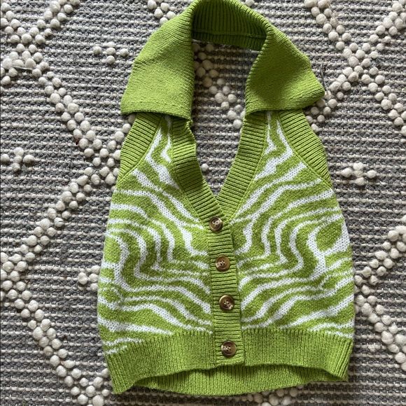 Retro sweater crop top - Picture 1 of 3